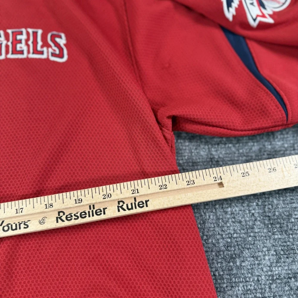 Los Angeles Angels Jersey Mens Medium Red MLB Baseball Nike Team American Patch‎